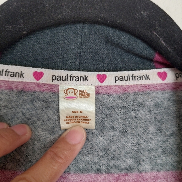 Paul Frank for Target Short Stripe Robe Size Medium - Picture 3 of 4